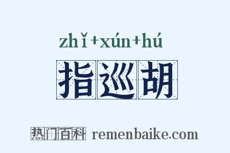 指巡胡是什么意思的图片